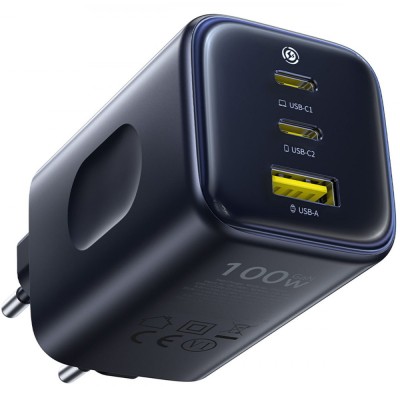 Зарядний Пристрій Baseus PicoGo AE11 100W (2Type-C + USB) (E0121400) black