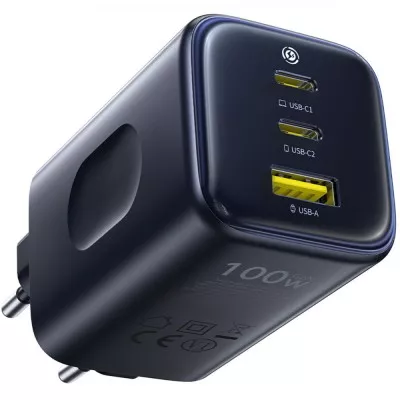 Зарядний Пристрій Baseus PicoGo AE11 100W (2Type-C + USB) (E0121400) black