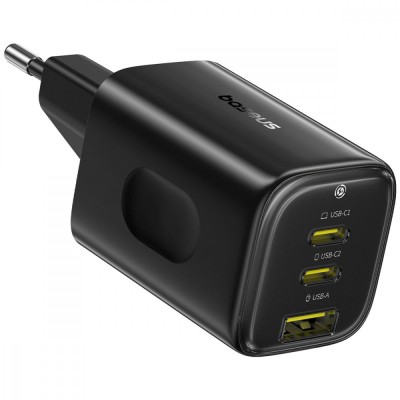 Зарядний Пристрій Baseus PicoGo AE11 67W (2Type-C + USB) (E0121200) black