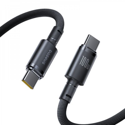 Кабель Baseus New Braided Fast Charging Type-C to Type-C 100W (1m) black