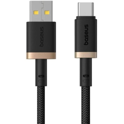 Кабель Baseus USB-Type-C 60W 1m (P10377802U01-00) чорно золотий