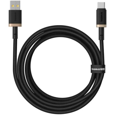 Кабель Baseus USB-Type-C 60W 1m (P10377802U01-00) чорно золотий