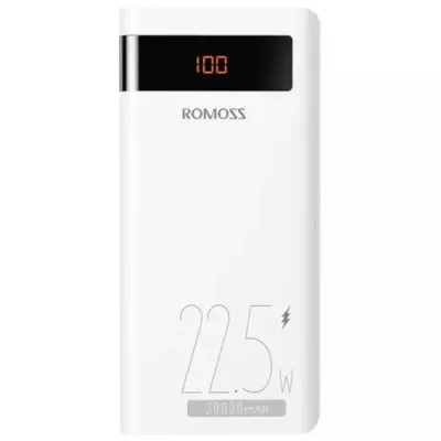 Повербанк Romoss 30000mAh PHP30 22.5W (PHP30-852-1111) білий