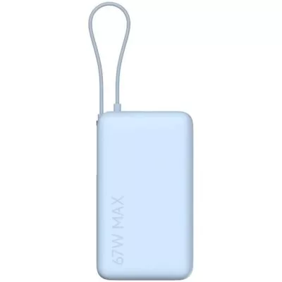 Повербанк Xiaomi 10000mAh 67W (Integrated Cable) (BHR08NZGL) блакитний
