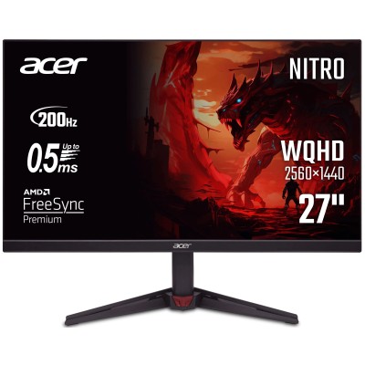 Монiтор TFT ACER 27" Nitro VG270UX1bmiipx (UM.HV0EE.105) IPS QHD 200Hz 2*HDMI DP MM Black