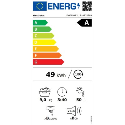 Пральна машина ELECTROLUX EW6F9492U
