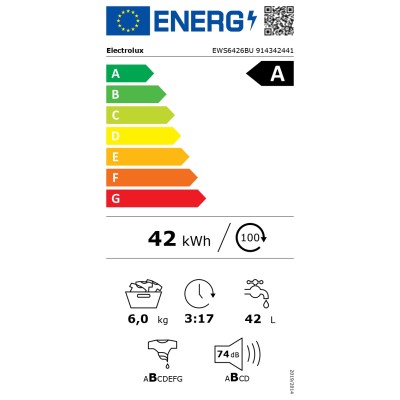 Пральна машина ELECTROLUX EWS6426BU