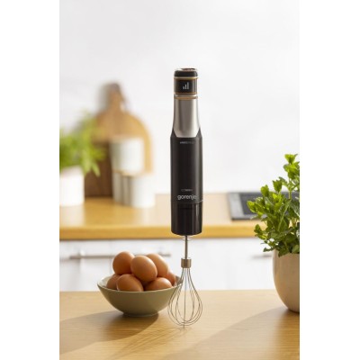Блендер Gorenje заглибний 1500Вт, 4в1, чаша-800мл, подрібнювач, чорний (HBX1500VX)