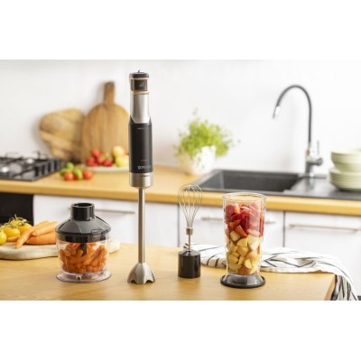Блендер Gorenje заглибний 1500Вт, 4в1, чаша-800мл, подрібнювач, чорний (HBX1500VX)