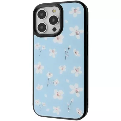 Чохол Proove Muse Fleur Case with Magnetic Ring iPhone 16 Pro Max blue flower (PCMFIP16PMB6)