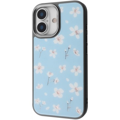 Чохол Proove Muse Fleur Case with Magnetic Ring iPhone 17 blue flower (PCMFIP1700B6)