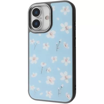 Чохол Proove Muse Fleur Case with Magnetic Ring iPhone 17 blue flower (PCMFIP1700B6)