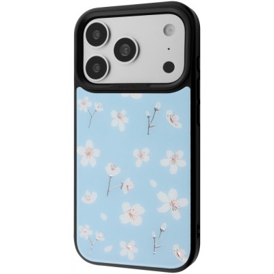 Чохол Proove Muse Fleur Case with Magnetic Ring iPhone 17 Pro/18 Pro blue flower (PCMFIP17P0B6)