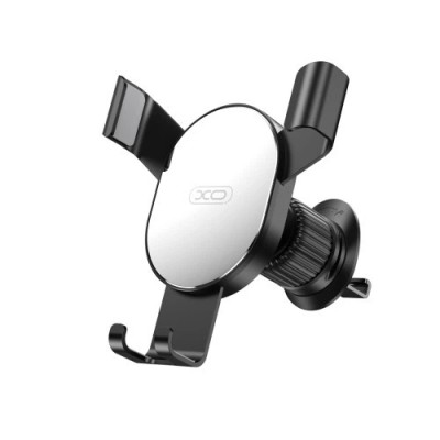 Автотримач XO C126 Mirror Face Gravity Air Outlet Latch Bracket Sliver+Black