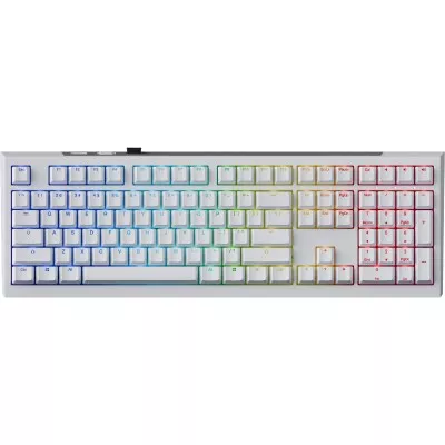 Клавіатура бездротова Ducky One X Wireless магнітні перемикачі, білий