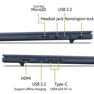 Ноутбук ACER Swift Go 16 AI SFG16-A71-R48W (NX.JX9EU.003)