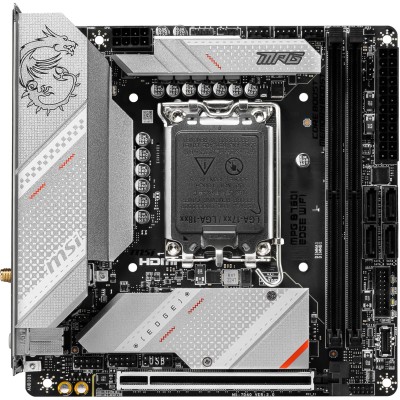 Материнcька плата MSI MPG B760I EDGE WIFI s1700 B760 2xDDR5 M.2 HDMI DP WiFi BT mITX (911-7D40-014)