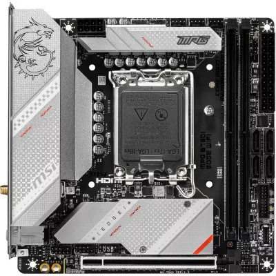 Материнcька плата MSI MPG B760I EDGE WIFI s1700 B760 2xDDR5 M.2 HDMI DP WiFi BT mITX (911-7D40-014)