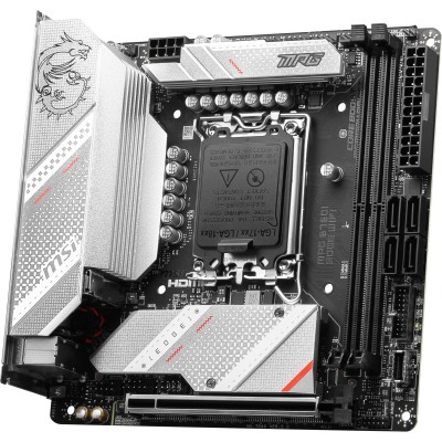 Материнcька плата MSI MPG B760I EDGE WIFI s1700 B760 2xDDR5 M.2 HDMI DP WiFi BT mITX (911-7D40-014)