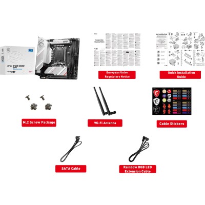 Материнcька плата MSI MPG B760I EDGE WIFI s1700 B760 2xDDR5 M.2 HDMI DP WiFi BT mITX (911-7D40-014)