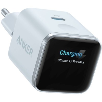 мережева зарядка ANKER Nano Charger - 45W USB-C Smart Display (Синій)