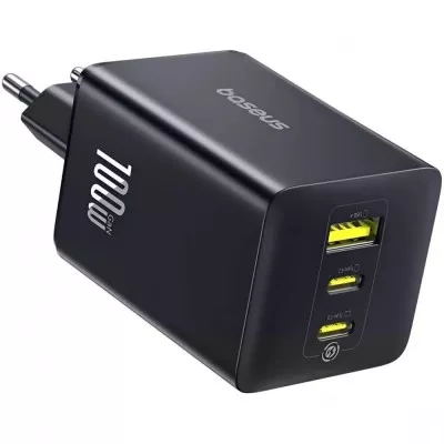 МЗП Baseus EnerFill FE22 100W (2*Type-C+USB) black (E0123800)