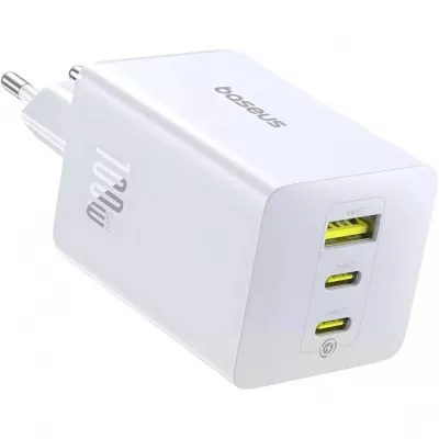 МЗП Baseus EnerFill FE22 100W (2*Type-C+USB) white (E0123801)