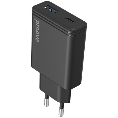 Зарядний Пристрій Proove Slender 65W (Type-C + USB) (WCSL65110001) black