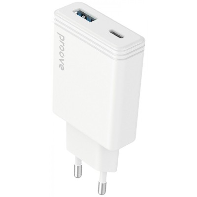 Зарядний Пристрій Proove Slender 65W (Type-C + USB) (WCSL65110002) white