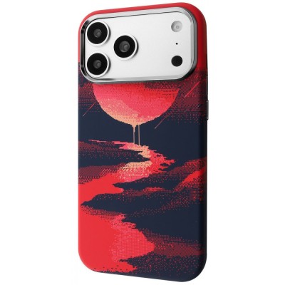 Чохол Proove Pixel Case with Magnetic Ring iPhone 15 Pro red moon