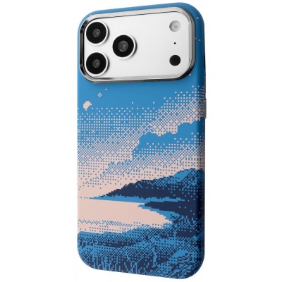 Чохол Proove Pixel Case with Magnetic Ring iPhone 17 blue river