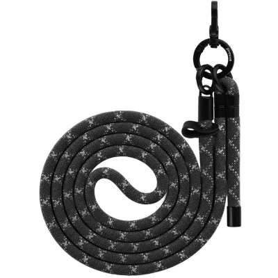 Proove Twist Check Cross-Body Strap black/white