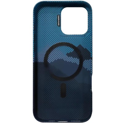 TPU чохол Pixel Craft with MagSafe для Apple iPhone 16 Pro (6.3") Mountain Blue