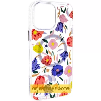 TPU+PC чохол Clear Garden with MagSafe для Apple iPhone 17 Air (6.5") Tropical Art