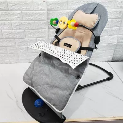 Дитячий шезлонг-гойдалка Baby Shaker B001 grey