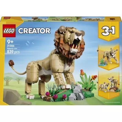 Конструктор LEGO® Creator Дикі тварини: Величний лев (31386)