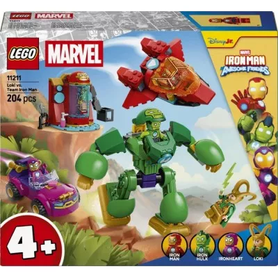 Конструктор LEGO® Disney Junior Marvel Локі проти команди Залізної Людини (11211)