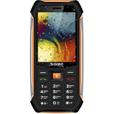 Мобільний телефон Sigma mobile X-style 323 RAIN Black-Orange