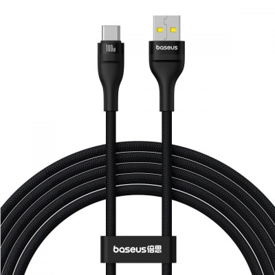 Кабель Baseus Flash 2 USB to Type-C 100W (2m) black (P10311804111-01)