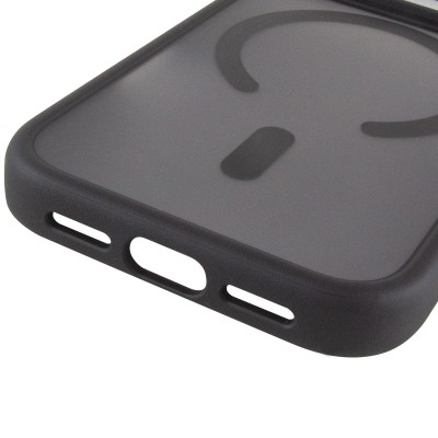 TPU+PC чохол Metal Buttons with Magnetic Fit для Apple iPhone 18 Pro / 17 Pro (6.3") Чорний / Black