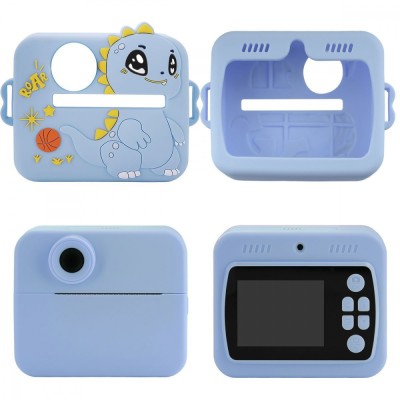Дитяча фотокамера моментального друку DinoSnap blue
