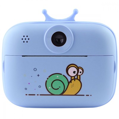 Дитяча фотокамера моментального друку SnailSnap blue