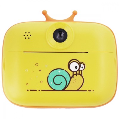 Дитяча фотокамера моментального друку SnailSnap yellow