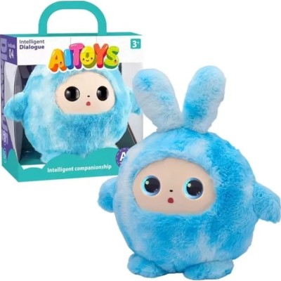 Інтерактивна м’яка іграшка зі штучним інтелектом Smart Baby AI TOYS Зайченя (blue) (001012782700)