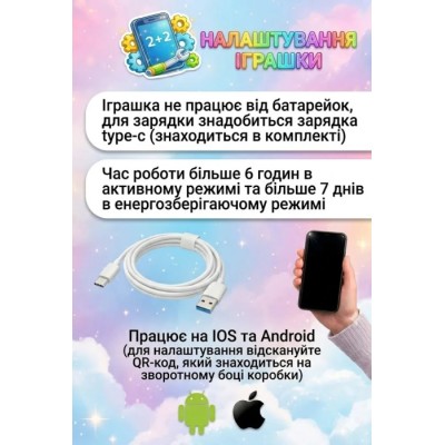 Інтерактивна м’яка іграшка зі штучним інтелектом Smart Baby AI TOYS Зайченя (blue) (001012782700)