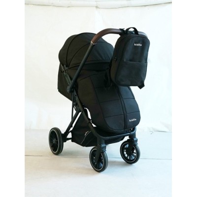 Коляска прогулянкова Kidilo 6530B black (чохол+сумка)