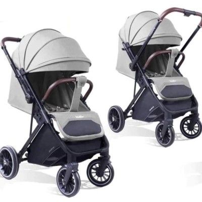 Коляска прогулянкова Kidilo 6530B grey (чохол+сумка)