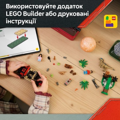 Конструктор LEGO Jurassic World Втеча по бездоріжжю від раптора (76972)