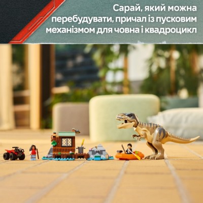Конструктор LEGO Jurassic World Втеча річкою від тиранозавра (76975)