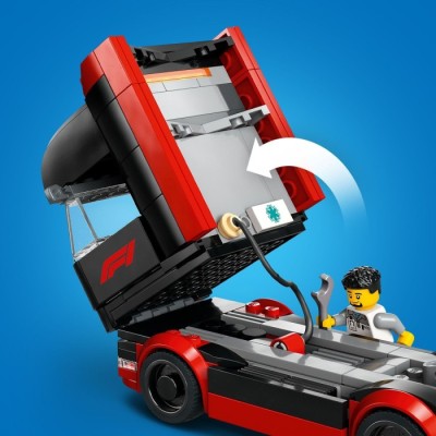 Конструктор LEGO® City Вантажівка F1 з автомобілями RB20 та AMR24 (60445)
